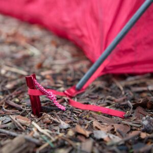 MSR Groundhog Tent Stake Kit, 6-Pack, Mini - 6-Inch , Red