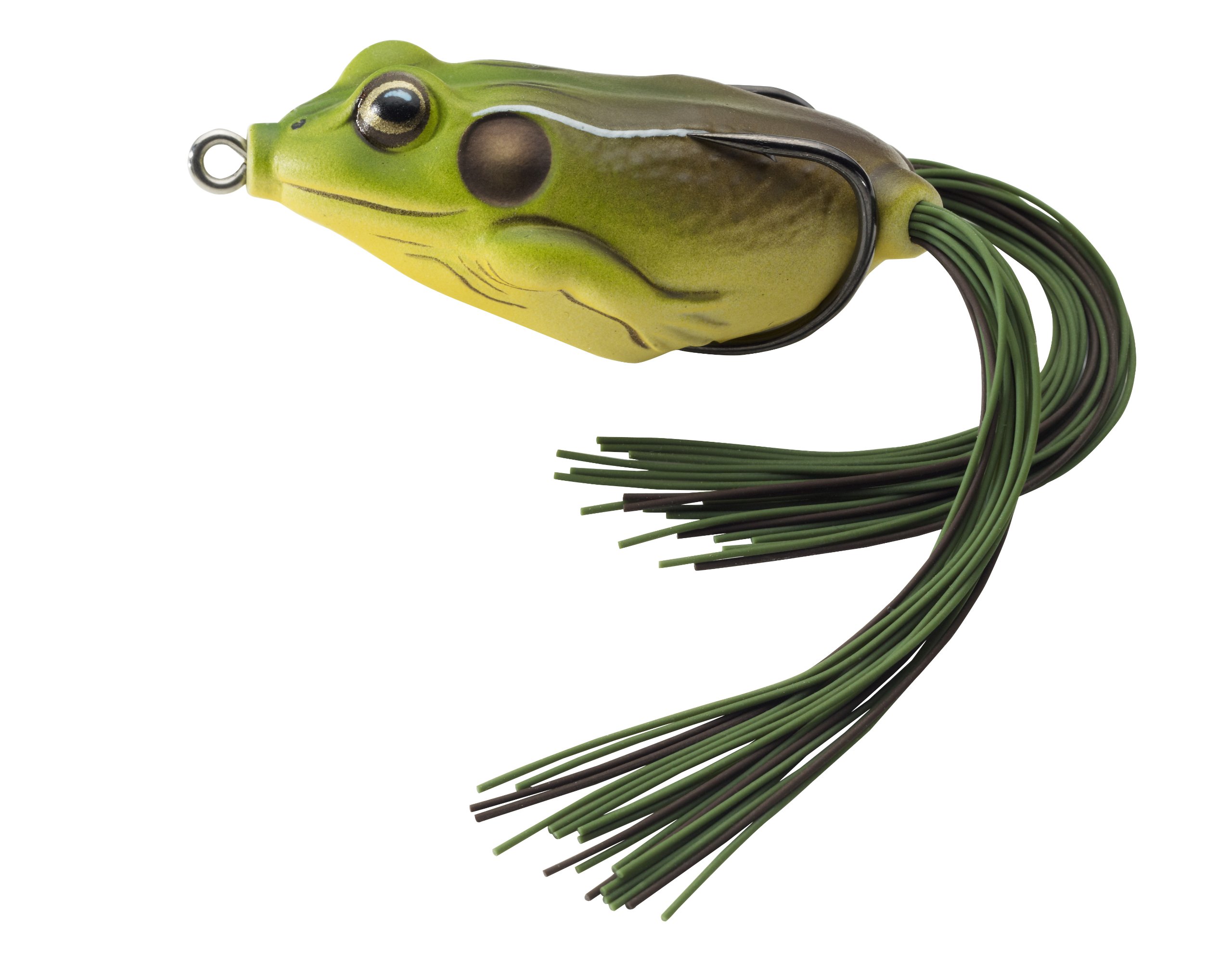 LIVE TARGET FGH45T08 Koppers Floating Frog Hollow Body Lure, 1.75-Inch, 1/4-Ounce, Green/Brown