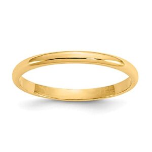 IceCarats 14K Yellow Gold Ring Size 3