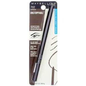 Maybelline Unstoppable Unstoppable Smudge-Proof Eyeliner, Waterproof, Espresso [702], 0.01 oz (Pack of 2)