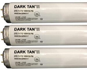 wolff system wolff dark tan ii f71 t12 100w tanning bed bulbs, box of 24 lamps