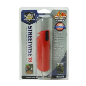 Streetwise Lab Certified 18 Pepper Spray 1/2 Oz Hardcase Black