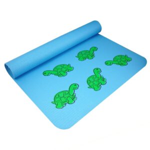 YogaAccessories Fun Yoga Mat and Play Pad For Kids - Turtle