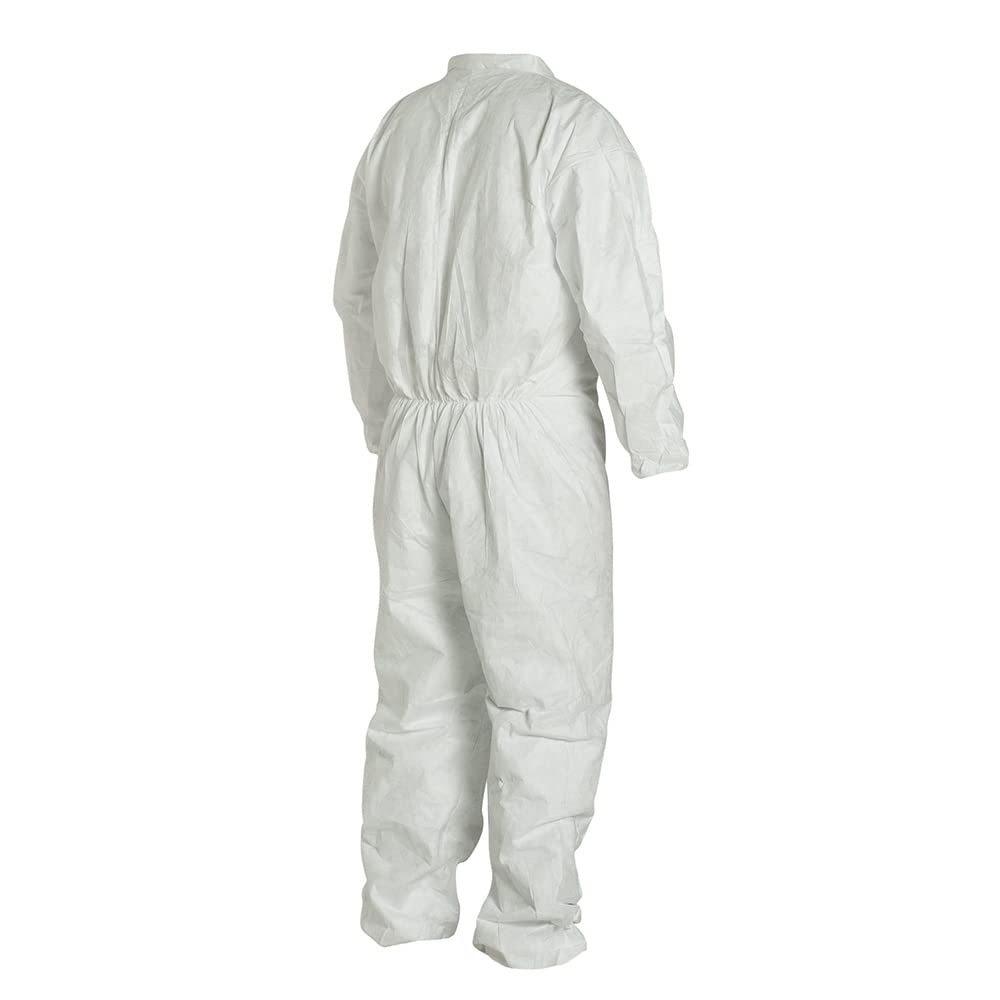 DuPont - TY125SWHXL0006G1 Tyvek 400 TY125S Disposable Protective Coverall with Elastic Cuffs, White, X-Large (Pack of 6)