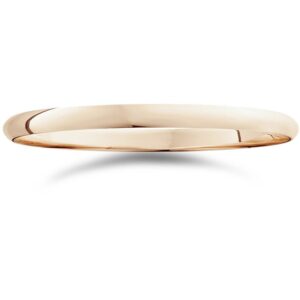 p3 pompeii3 2mm 14k rose gold comfort fit plain wedding band - size 8