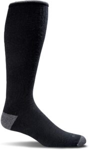 sockwell men's elevation firm graduated compression sock, black - l/xl