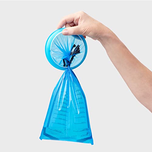 Medline Blue Emesis Bags, Vomit Bags, Motion Sickness Bags, Disposable, Graduated Markings, Urgent Cares, Cars, Boats, Planes, 24 Pack