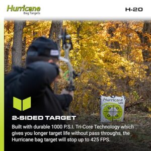 Field Logic Hurricane Bag Archery Target 20", Neon Green