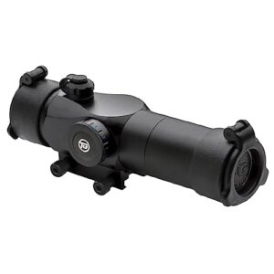 truglo triton 30mm 3-moa hunting durable lightweight waterproof fogproof shock resistant adjustable tri-color dot sight | flip-up lens caps, sunshade, integrated rail mount & battery included