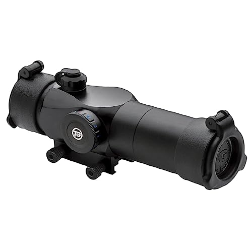 TRUGLO Triton 30mm 3-MOA Hunting Durable Lightweight Waterproof Fogproof Shock Resistant Adjustable Tri-Color Dot Sight | Flip-Up Lens Caps, Sunshade, Integrated rail mount & Battery Included