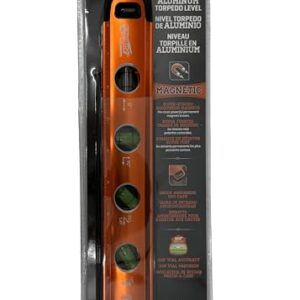 Swanson Tool Co SVT011 11-Inch Savage Aluminum Torpedo Level with Neodymium Magnets,Orange