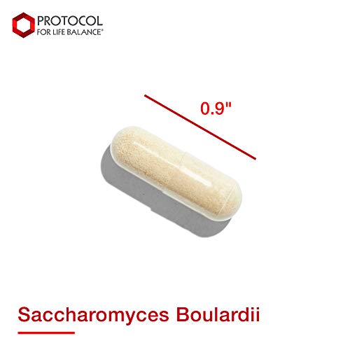 Protocol Saccharomyces Boulardii - 10 Billion CFU - Probiotic Supplement - Supports Gut Health & Digestive Health* - Relieves Occasional Diarrhea* - Halal & Kosher - 60 Veg Caps