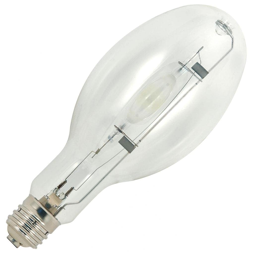 Satco S5839 4200K 250-Watt Clear Pulse Start Universal Mount Mogul Base ED28 Metal Halide Lamp