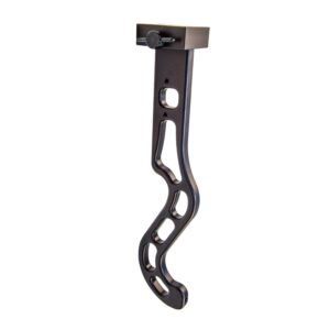 ams bowfishing sleek-x machined crossbow mount - black anodized aluminum