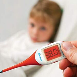 Dreambaby Rapid Response Digital Thermometer with Fever Alert, Orange