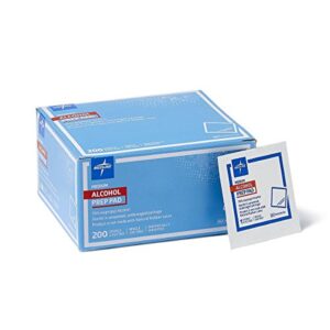 Medline Isopropyl Alcohol Pads, Sterile, Medium, Box of 200