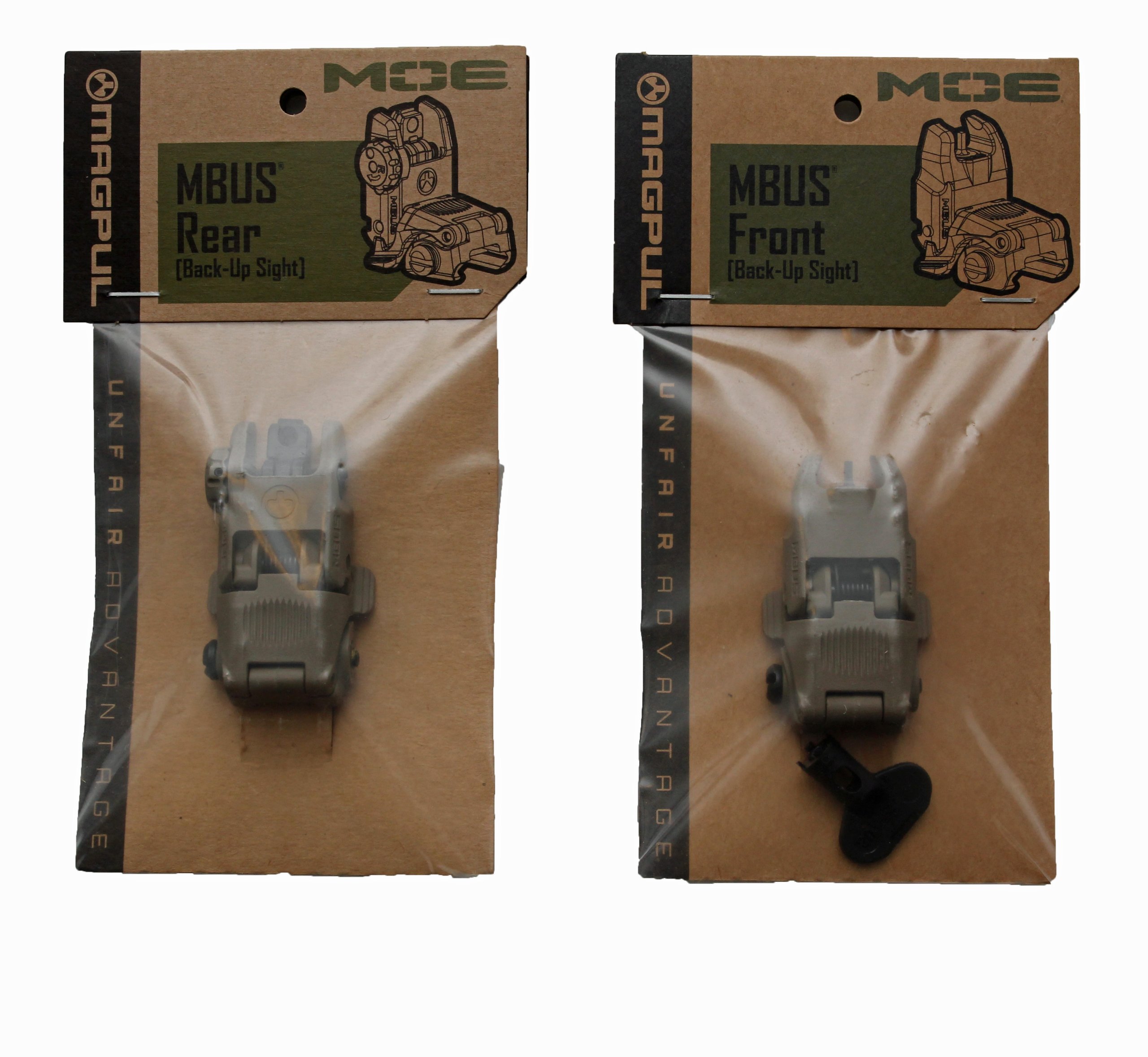 Magpul MBUS Sight Set GEN 2 Color Flat Dark Earth Front & Rear Included