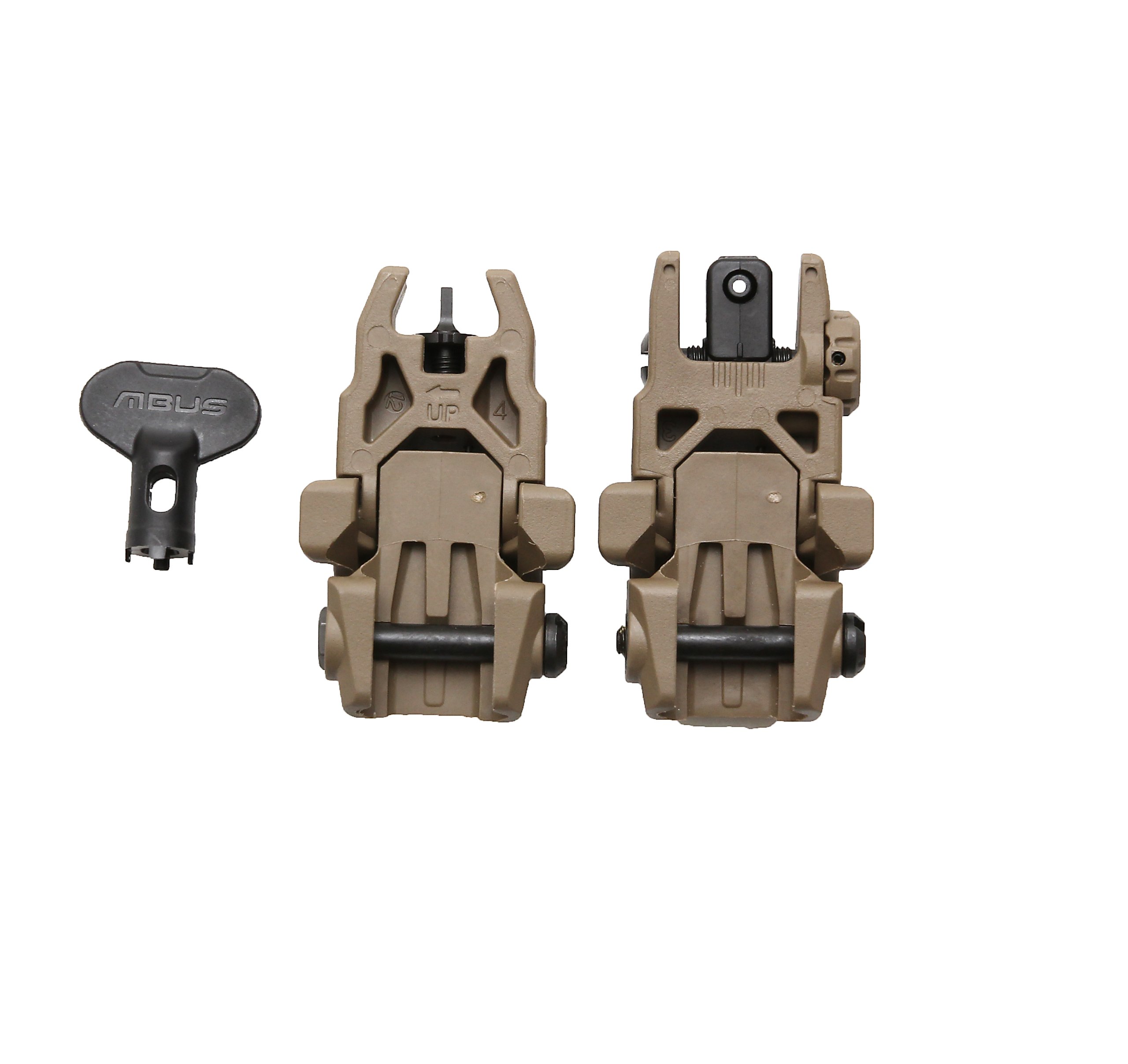 Magpul MBUS Sight Set GEN 2 Color Flat Dark Earth Front & Rear Included