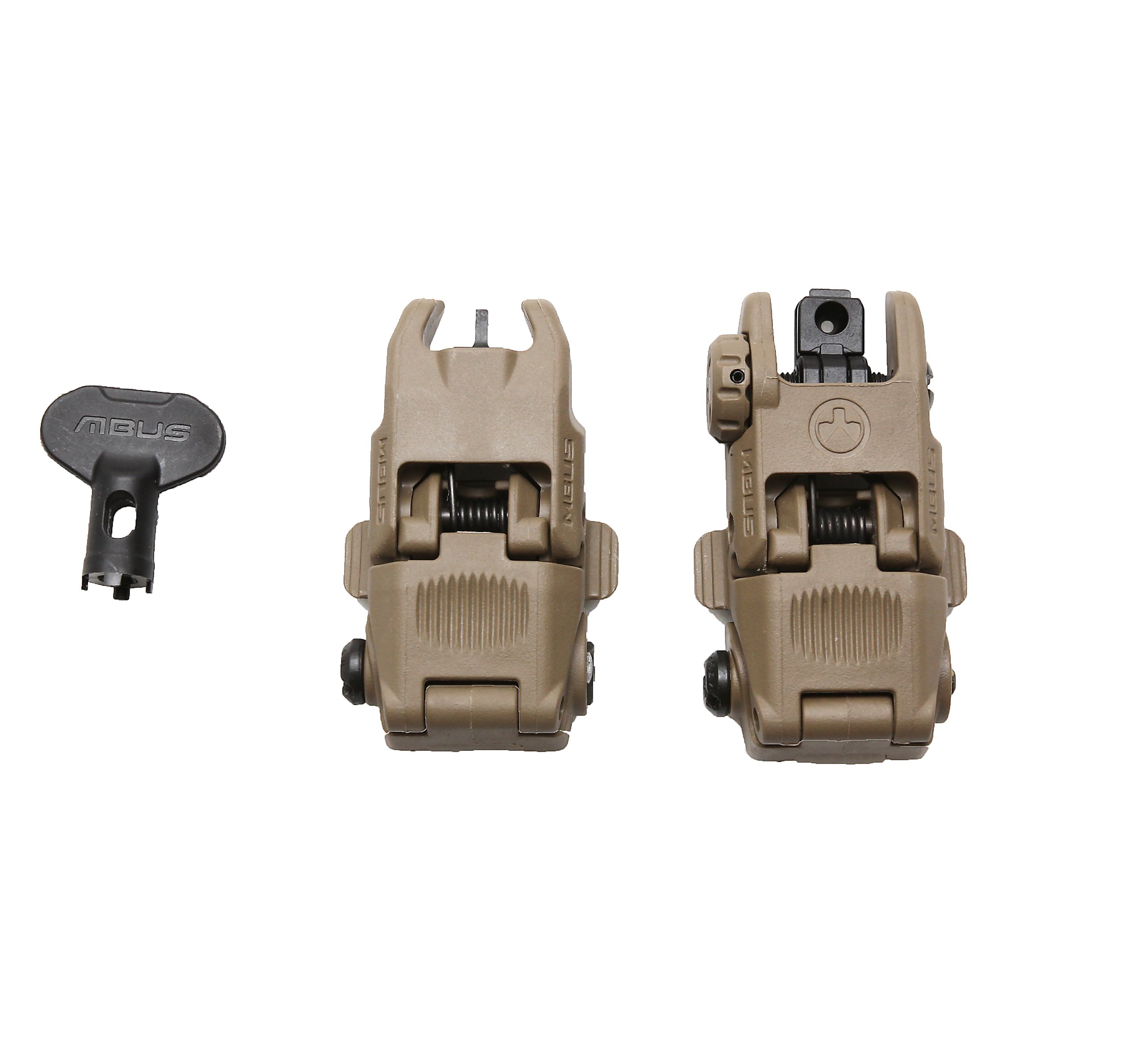 Magpul MBUS Sight Set GEN 2 Color Flat Dark Earth Front & Rear Included