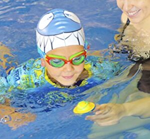 Zoggs Boy's Silicone Character Shark Swimming Cap - Blue