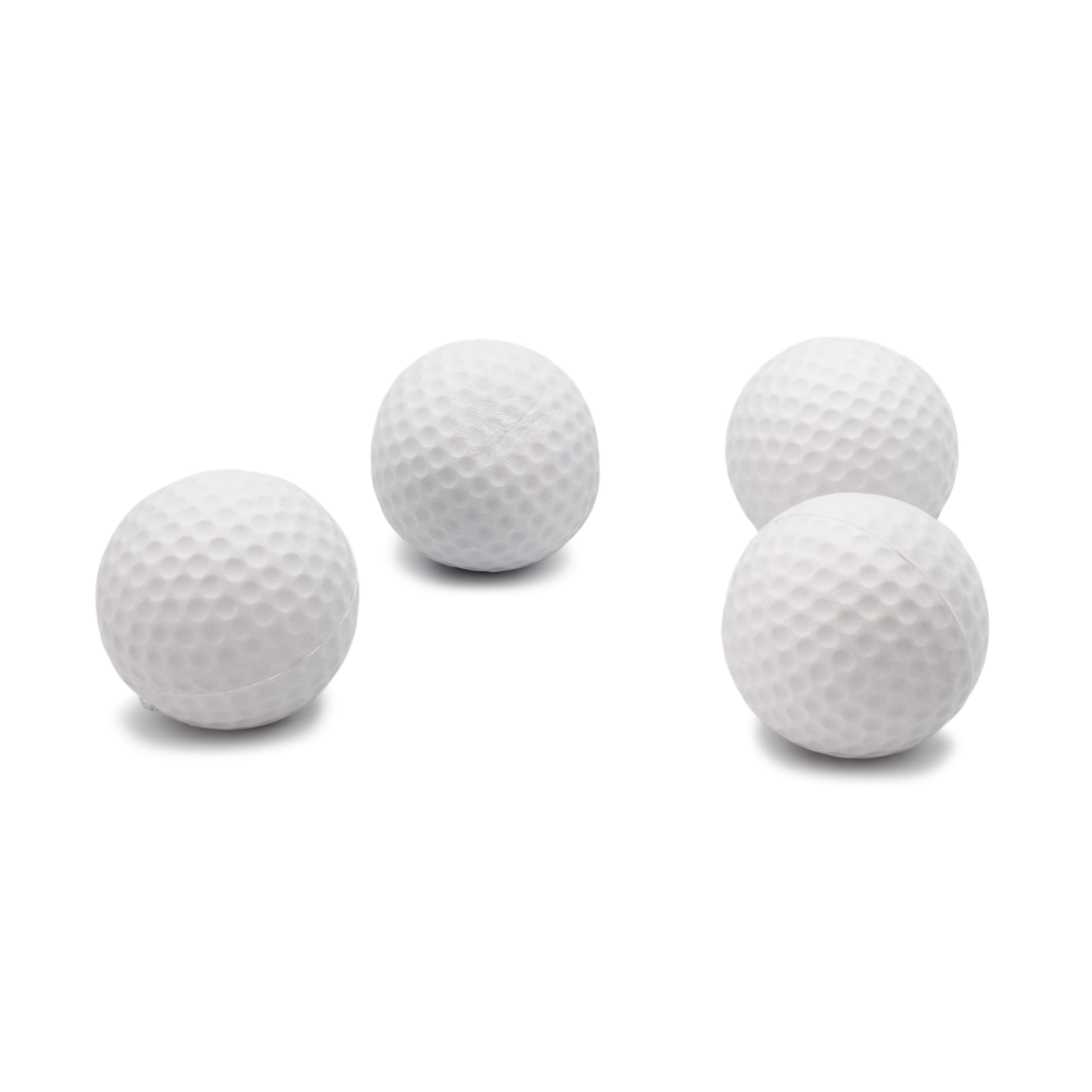 Short Flight Foam Practice Golf Balls - 4 Pack - Safe for Indoor Use