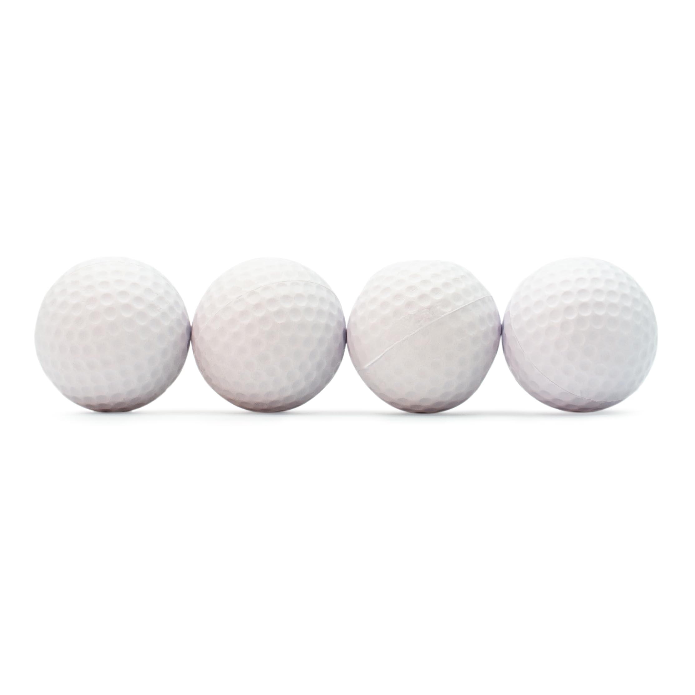 Short Flight Foam Practice Golf Balls - 4 Pack - Safe for Indoor Use