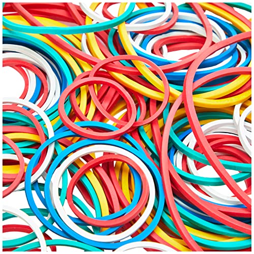 Just stationery Coloured Elastic Bands, Multi, 6224