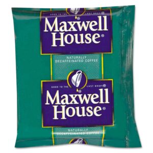 maxwell house 390390 coffee, original roast decaf, 1.1oz pack, 42/carton