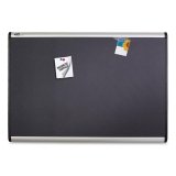 quartet prestige plus magnetic fabric bulletin board, 72 x 48, aluminum frame