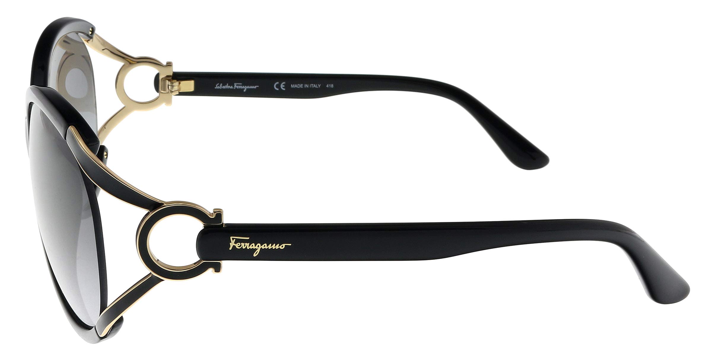 Salvatore Ferragamo Sunglasses SF600S 001 Black 61 14 130, 61mm