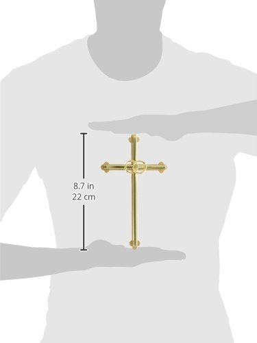 Cathedral Art Gold (Abbey & CA Gift) Wedding Cross, 8-Inch