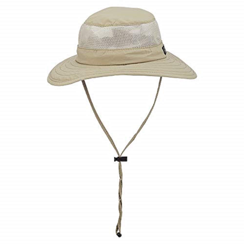 Dorfman Pacific Men's Bonnie Mesh Sides Hat, Khaki, XX-Large