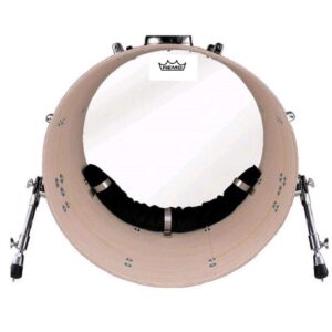 Remo Hardware Package, Bass Muffle Strip, Black, For 18" Diameter Drum