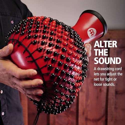 Meinl Percussion Shekere Gourd Instrument with Adjustable Beaded Net — NOT Made in China — Premium Fiberglass, 2-Year Warranty (SH-R)