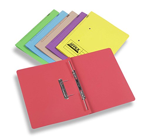 Rexel Jiffex Foolscap Transfer File - Yellow (Pack of 50)