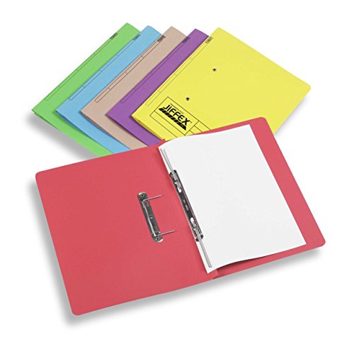 Rexel Jiffex Foolscap Transfer File - Yellow (Pack of 50)