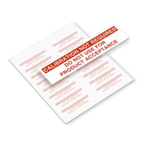 SmartSign Calibration Not Required Do Not Use for Product Acceptance Write-On Vinyl Labels | 2" x 0.5", Pack of 160