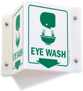 smartsign "eye wash" projecting sign | 5" x 6" acrylic