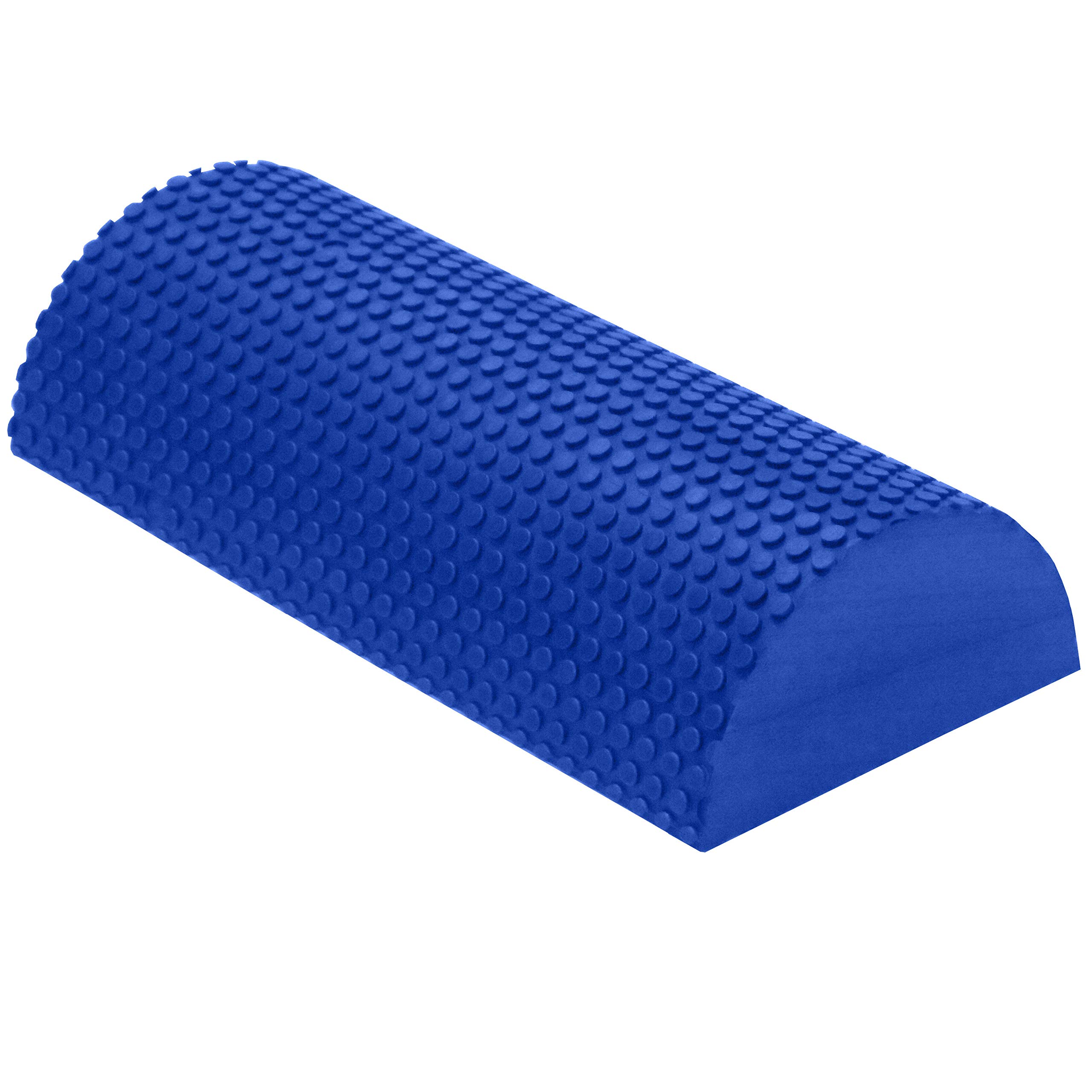 Bean Products High-Density EVA Foam Rollers | Deep Tissue Massager | Myofascial Release Textured Bumps | 12” Half Roller | Made in The USA