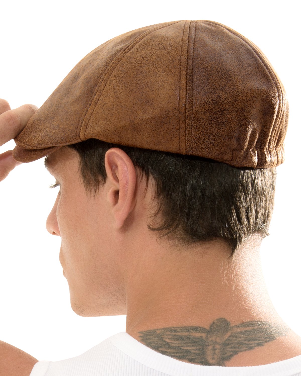 ililily New Men¡¯s Flat Cap Vintage Cabbie Hat Gatsby Ivy Caps Irish Hunting Hats Newsboy with Stretch fit - 001-1, Light Brown