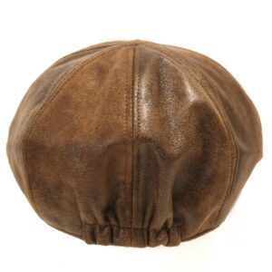 ililily New Men¡¯s Flat Cap Vintage Cabbie Hat Gatsby Ivy Caps Irish Hunting Hats Newsboy with Stretch fit - 001-1, Light Brown