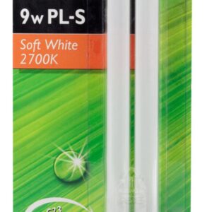 Philips 230326 Energy Saver Compact Fluorescent Non-Integrated 9-Watt PL-S Soft White 2-Pin Base Light Bulb