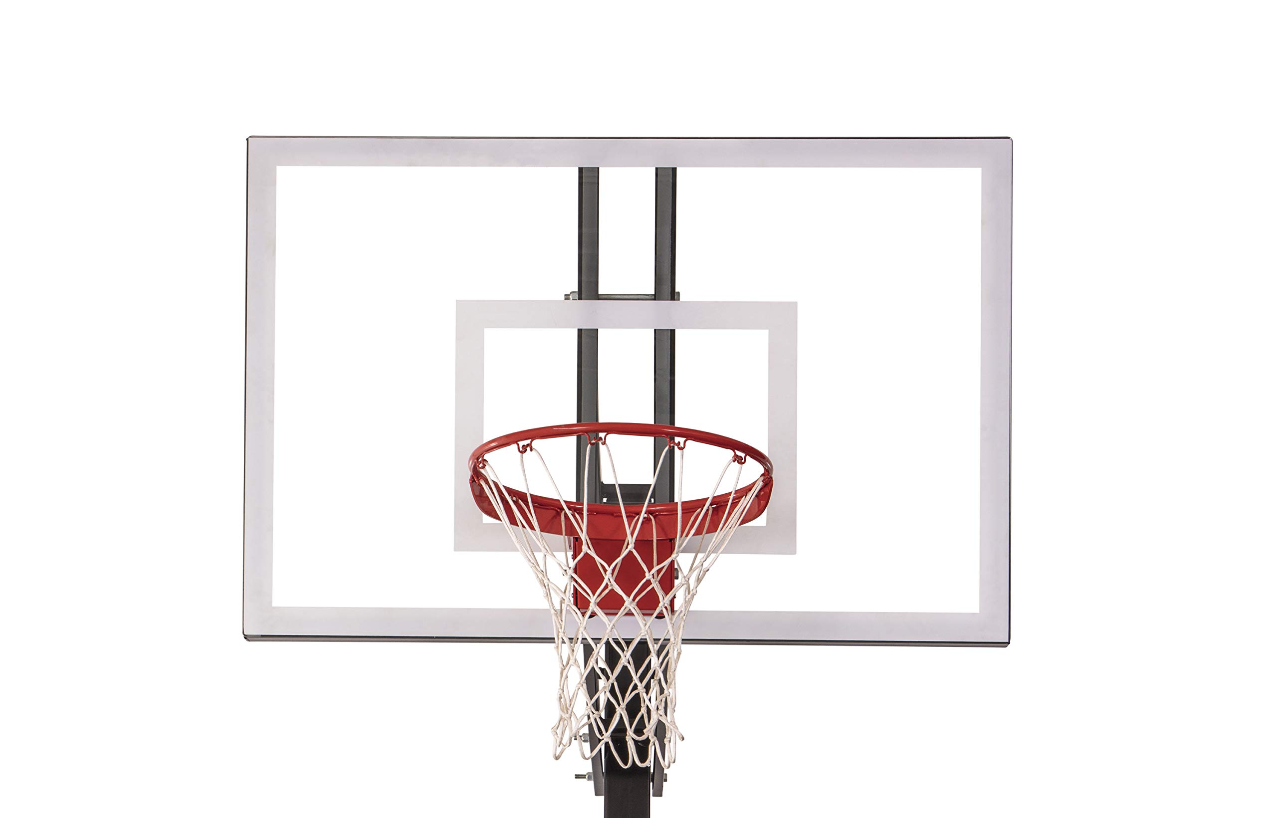 Goalsetter X454 In Ground Adjustable Basketball System with 54-Inch Glass Backboard and Flex Rim