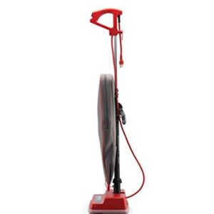 Oreck Commercial Professional Bagged Upright Vacuum Cleaner, for Carpets and Hard Floor, with High-Speed Double Helix Brush Roll, Scatter-Free Cleaning, U2000RB-1, Red/Gray