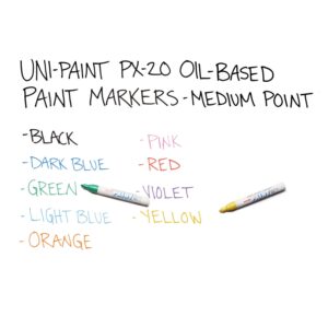 Sanford uni-Paint 63605 uni-Paint Marker Medium Point Yellow