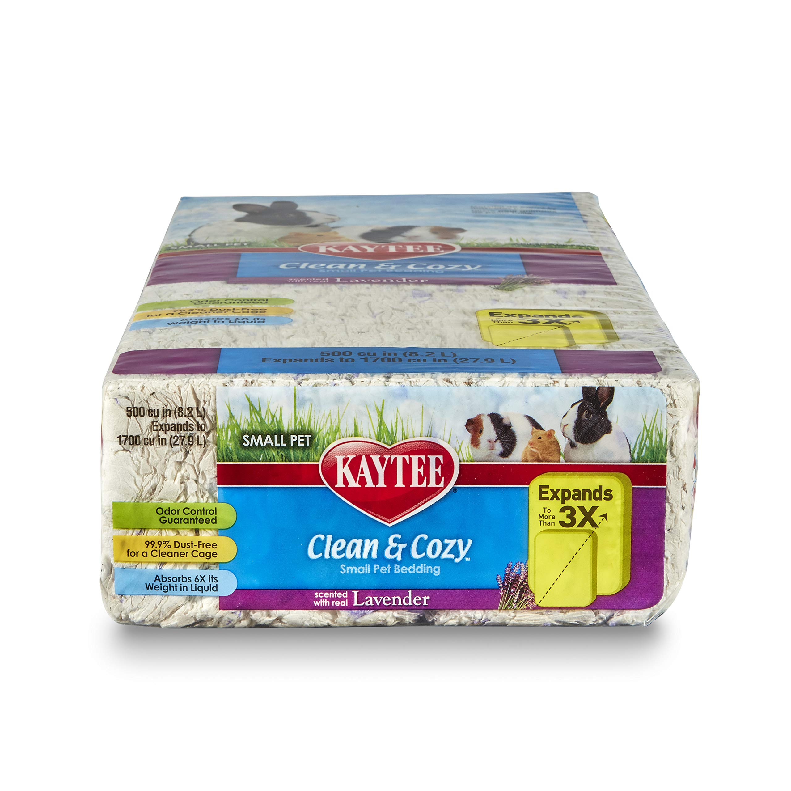 Kaytee Clean & Cozy Lavender Bedding For Pet Guinea Pigs, Rabbits, Hamsters, Gerbils, and Chinchillas, 24.6 Liters