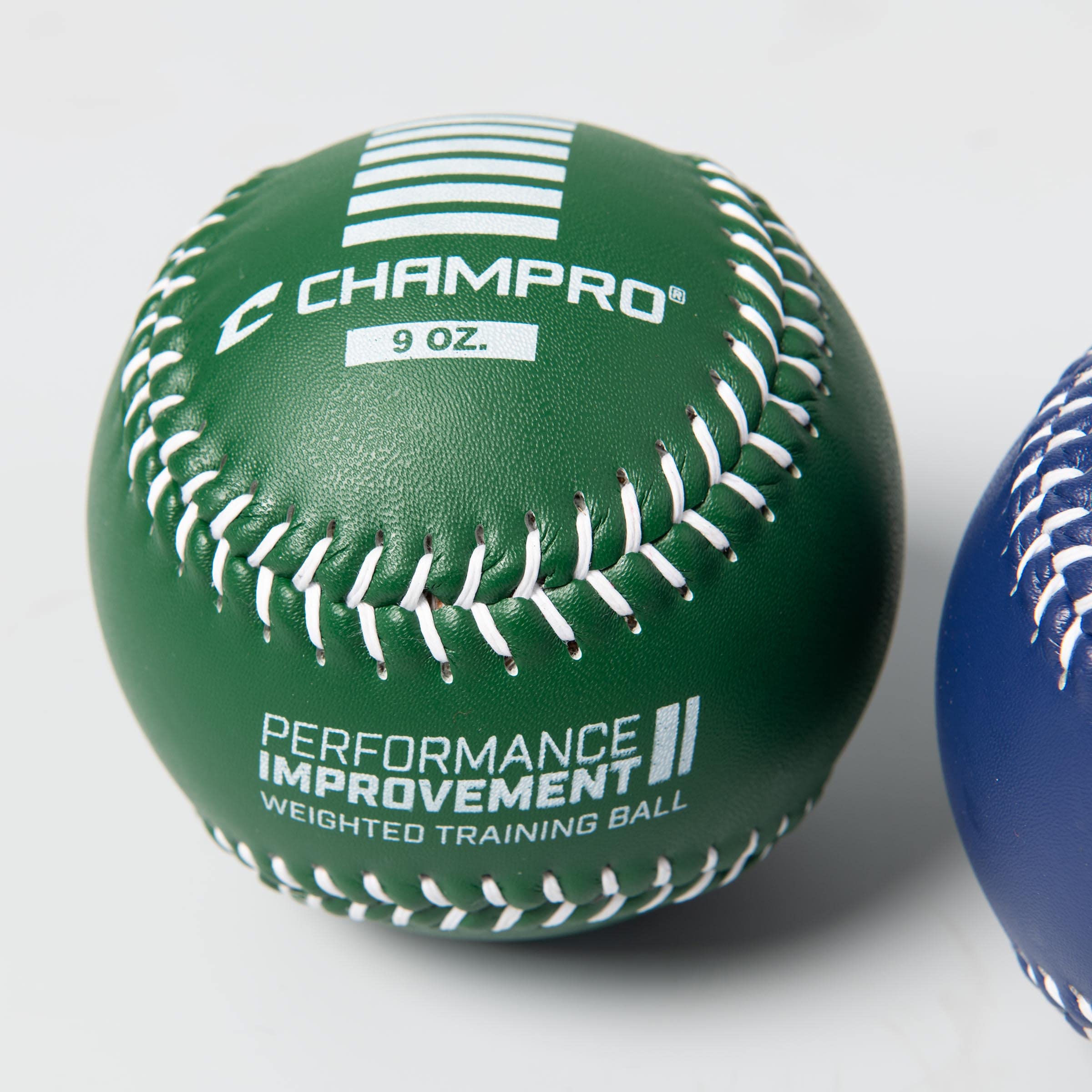 CHAMPRO Weighted Training Softball Set GREEN, BLUE ,12-Inch