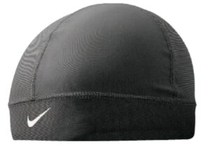 nike pro combat skull cap (black/white, osfm)