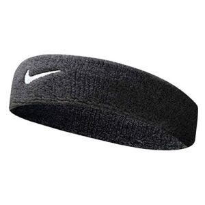 nike swoosh headband (black/white, osfm)