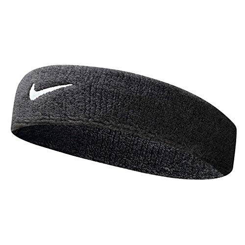 Nike Swoosh Headband (Black/White, Osfm)